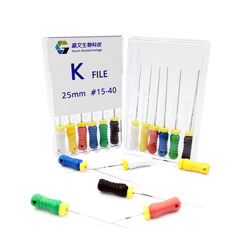嘉文生物 手用根管锉（K锉） 6支/板 21mm 8#-牙医帮