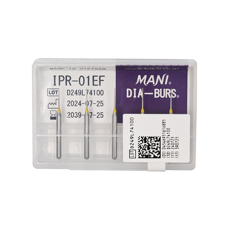 马尼/MANI 牙科修整用金刚砂车针（去釉车针/片切车针） 5支/盒 IPR-01EF-牙医帮